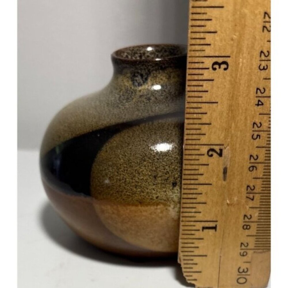 Vintage Pottery Craft USA Stoneware 3 Bud Vase Bottle MCM - Picture 5 of 7